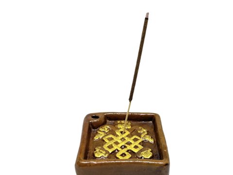 Brown Ashtamangala Incense Burner